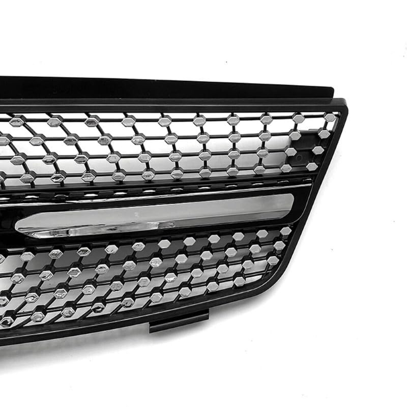 Car Craft Front Bumper Grill Compatible With Mercedes Ml W164 2005-2008 Sports Gt Amg Front Bumper Panamericana Grill W164 Grill Diamond Black - CAR CRAFT INDIA