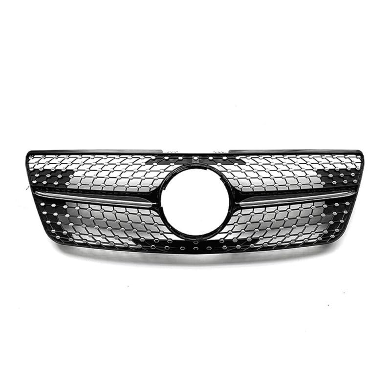 Car Craft Front Bumper Grill Compatible With Mercedes Ml W164 2009-2012 Sports Gt Amg Front Bumper Panamericana Grill W164 Grill Diamond Black Lci - CAR CRAFT INDIA