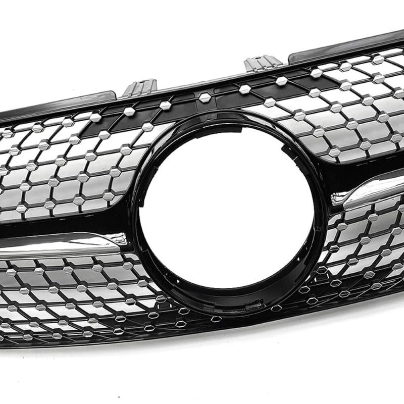 Car Craft Front Bumper Grill Compatible With Mercedes Ml W164 2009-2012 Sports Gt Amg Front Bumper Panamericana Grill W164 Grill Diamond Black Lci - CAR CRAFT INDIA