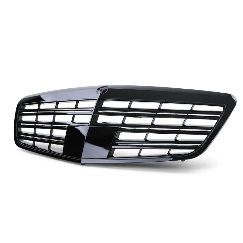 Car Craft Front Bumper Grill Compatible With Mercedes S Class W221 Lci 2010-2014 Maybach Brabus Sports Gt Amg Front Bumper Panamericana Grill W221 Grill Maybach Lci Black - CAR CRAFT INDIA