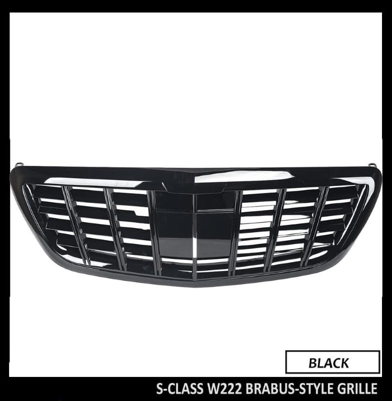 Car Craft Front Bumper Grill Compatible With Mercedes S Class W222 2014-2020 Maybach Brabus Sports Gt Amg Front Bumper Panamericana Grill W222 Grill Maybach Black - CAR CRAFT INDIA