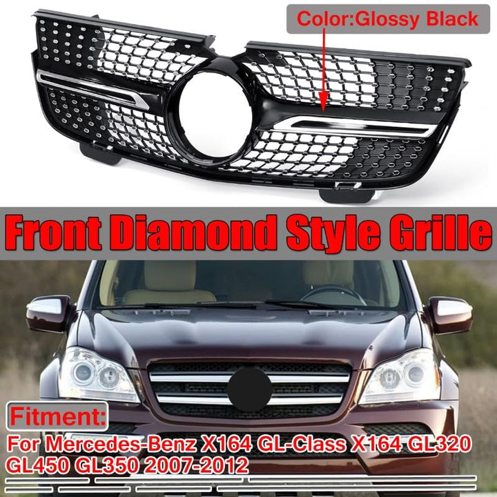 Car Craft Front Bumper Gtr Grill Compatible With Mercedes Gl