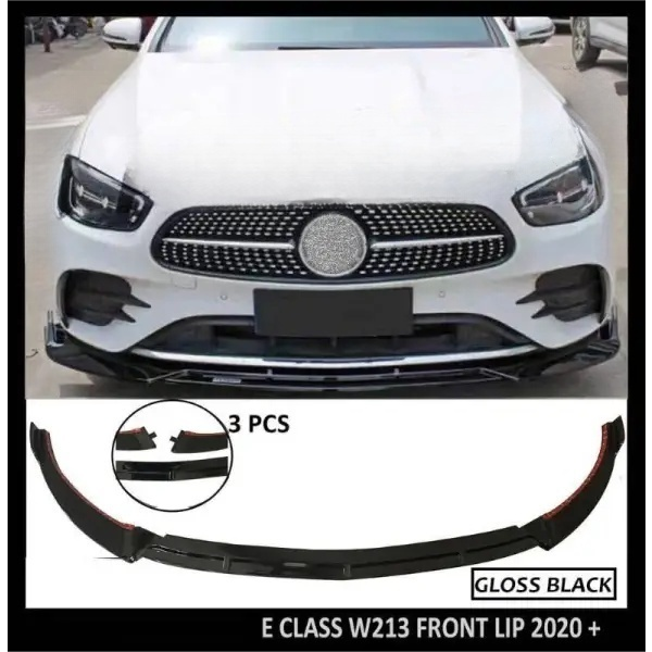 Car Craft Compatible with Mercedes E Class W213 2020+ Front Lip Bumper Lip Spoiler Brabus Style Ar-benz-013 Glossy Black CC-248 - CAR CRAFT INDIA