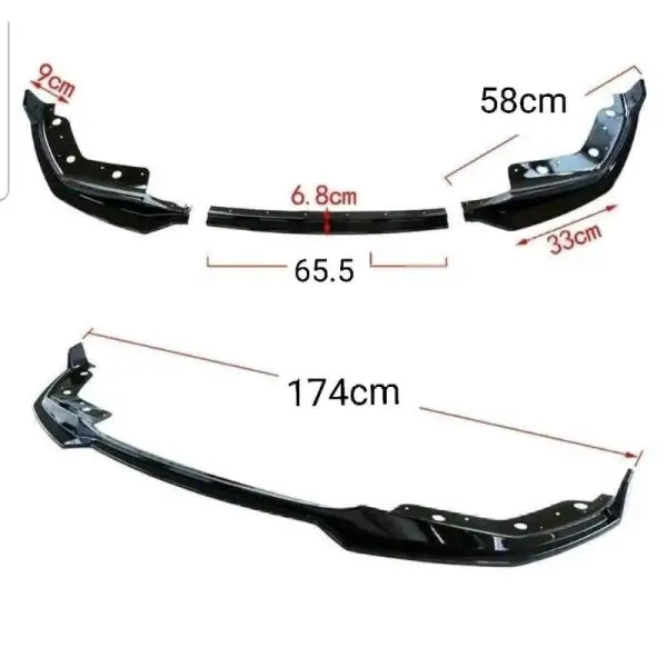 Car Craft Front Lip Spoiler Compatible with BMW 3 Series