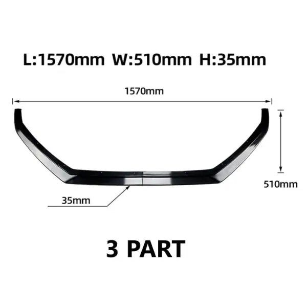 Car Craft Front Lip Spoiler Compatible with Volkswagen Polo