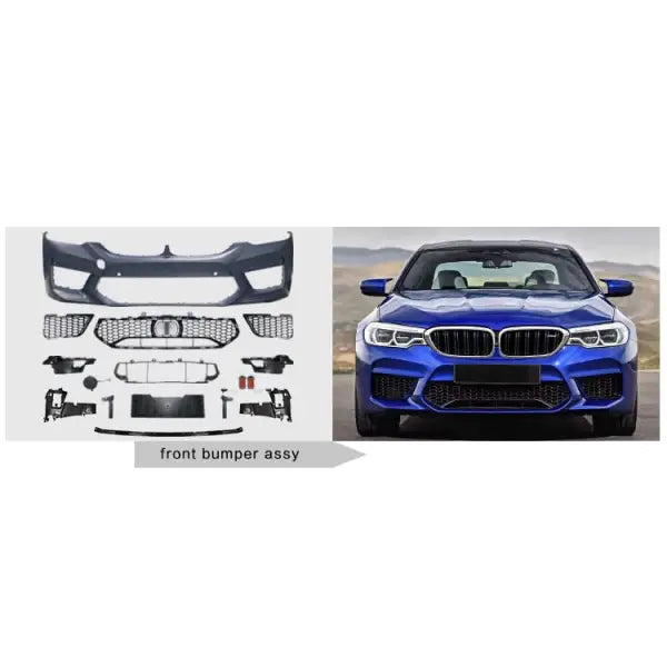 Car Craft Front M5 Bumper Compatible With Bmw 5 Series G30