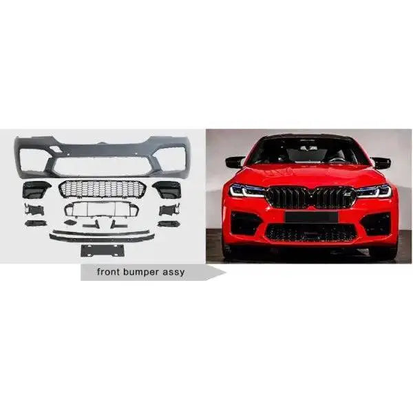 Car Craft Front M5 Bumper Compatible With Bmw 5 Series G30