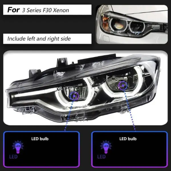 CAR CRAFT Headlight Headlamp Compatible With Bmw 3 Series