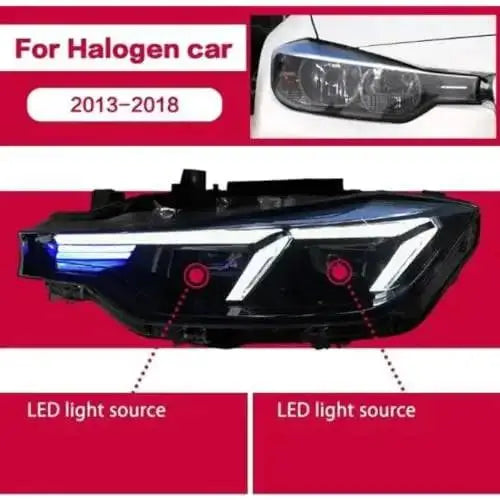 CAR CRAFT Headlight Headlamp Compatible With Bmw 3 Series