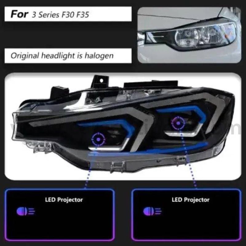 CAR CRAFT Headlight Headlamp Compatible With Bmw 3 Series
