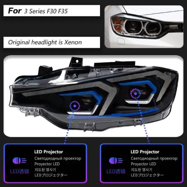 CAR CRAFT Headlight Headlamp Compatible With Bmw 3 Series