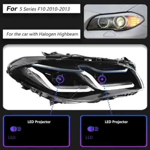 CAR CRAFT Headlight Headlamp Compatible With Bmw 5 Series