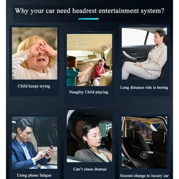 Car Craft Car Headrest Android Video Players Car Headrest