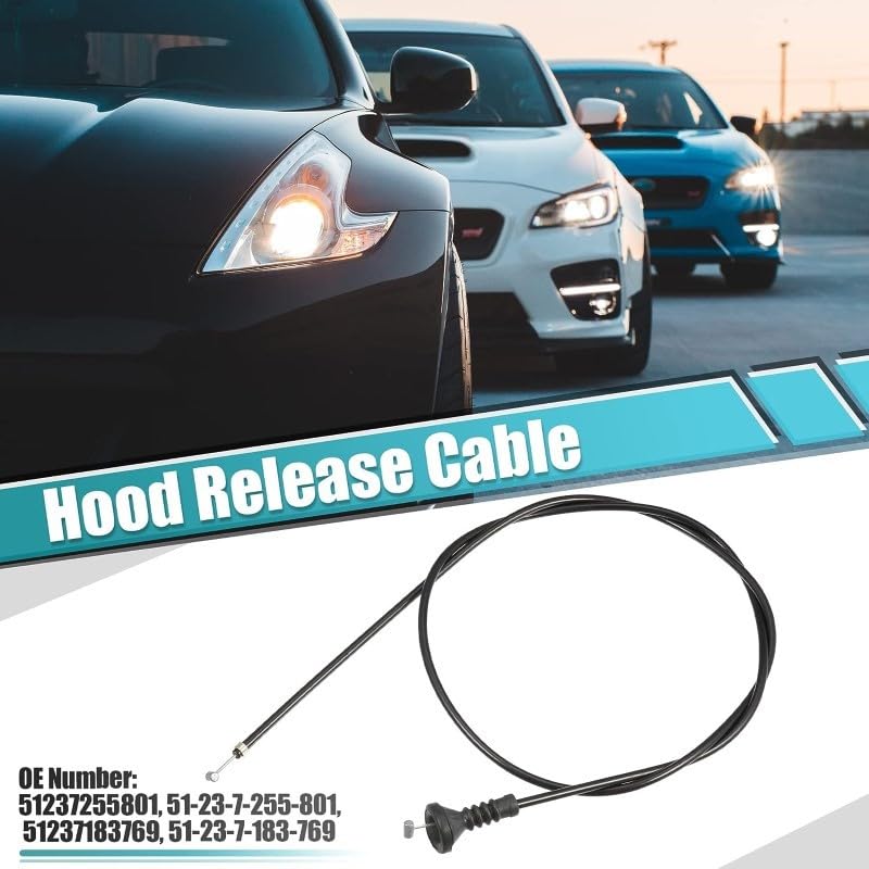 Car Craft Hood Release Cable Compatible With Bmw 5 Series