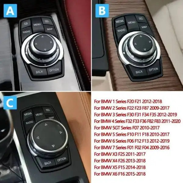 Car Craft Idrive Multimedia Button Compatible With Bmw 1