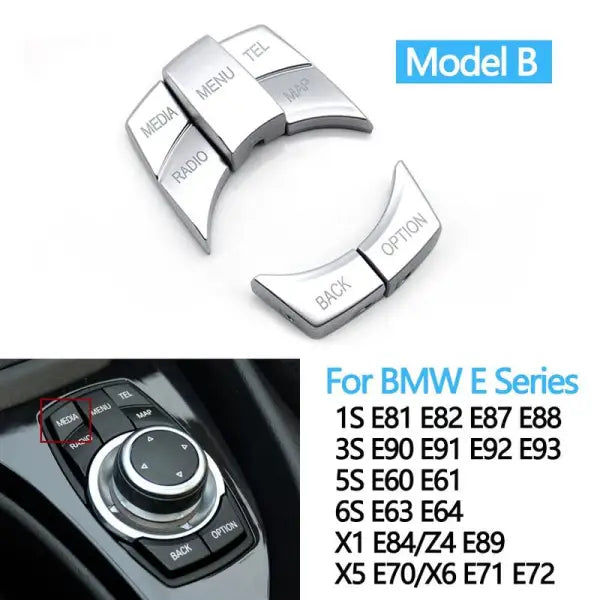 Car Craft Idrive Multimedia Button Compatible With Bmw 3