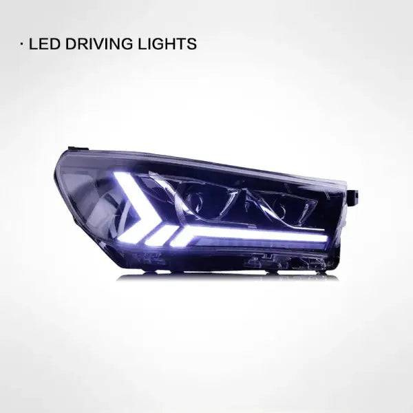 Car LED Headlight Auto Head Lamp for Toyota Vigo Hilux Revo 2015-2020 Reverse Brake Fog Front Lights DRL Plug and Play IP67 2Pcs