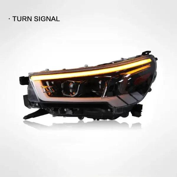 For Toyota HILUX REVO 2021-2022 Car LED Headlight Auto Head Lamp Reverse Brake Fog Front Lights DRL Plug and Play IP67 2Pcs/Set