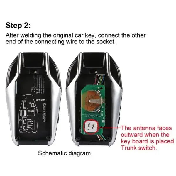 Car Craft LCD Key Compatible with BMW Mercedes Audi Jaguar