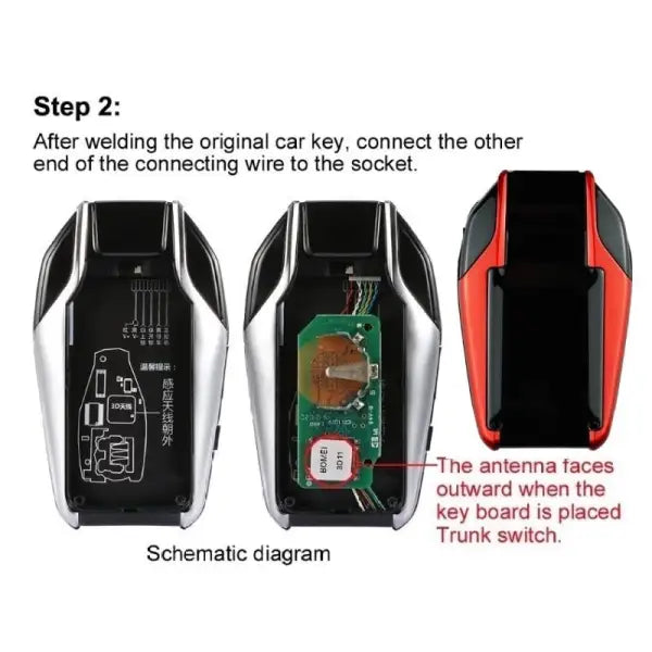 Car Craft LCD Key Compatible with BMW Mercedes Audi Jaguar