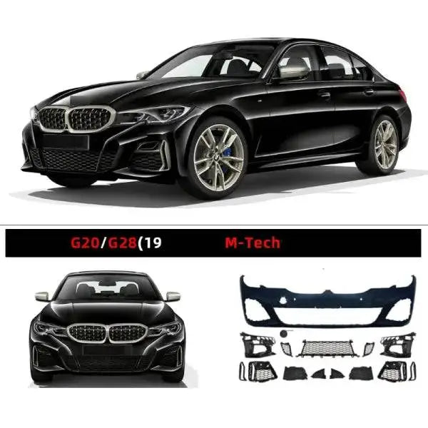 Car Craft M Tech Front Bumper Kit Compatible With Bmw 3