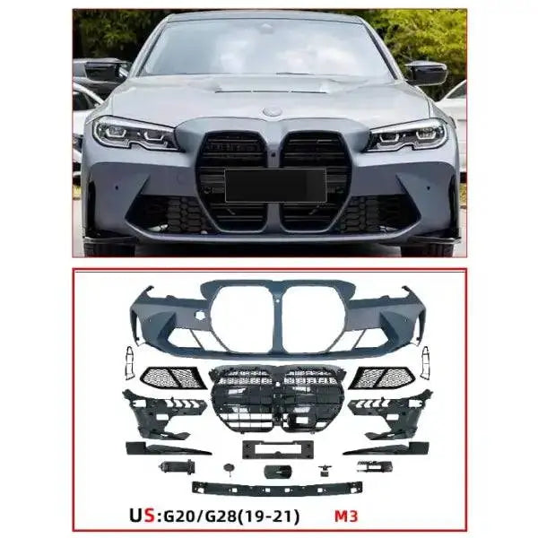 Car Craft M Tech Front Bumper Kit Compatible With Bmw 3