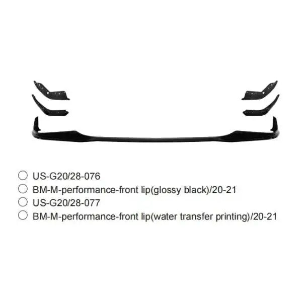 Car Craft M Tech Front Lip Bumper Lip Compatible With Bmw 3