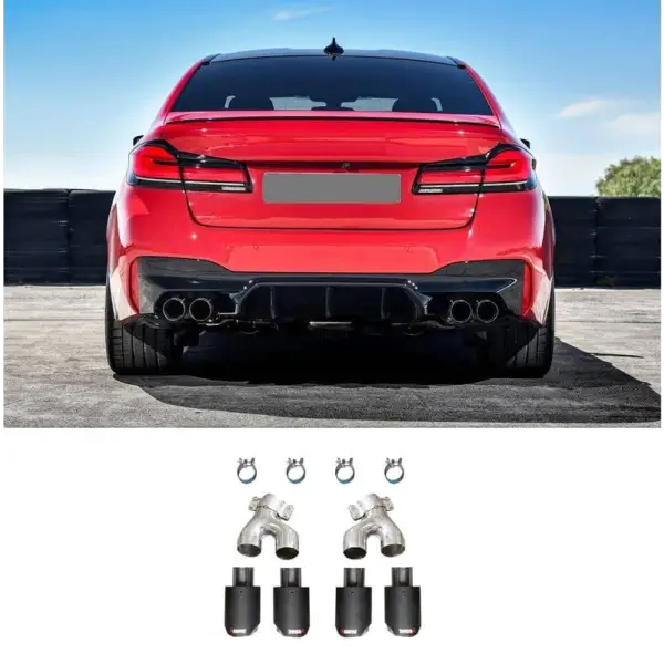 Car Craft M5 Exhaust Tip Silensor Tip Compatible With Bmw 5