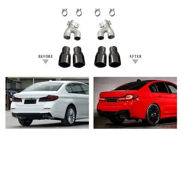 Car Craft M5 Exhaust Tip Silensor Tip Compatible With Bmw 5