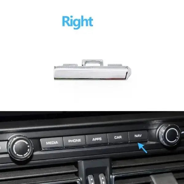 Car Craft Macan Dashboard Button Chrome Strip Compatible