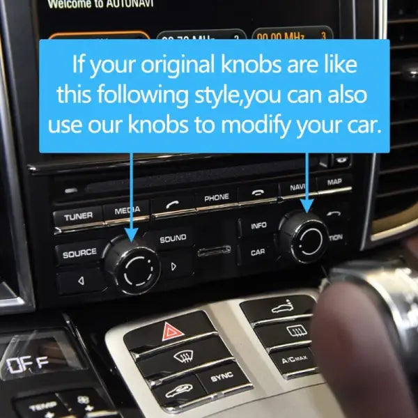 Car Craft Macan Dashboard Volume Button Knob Compatible