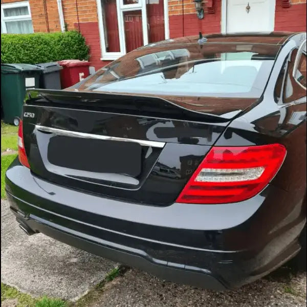 Car Craft Mid Trunk Rear Spoiler Compatible with Mercedes C