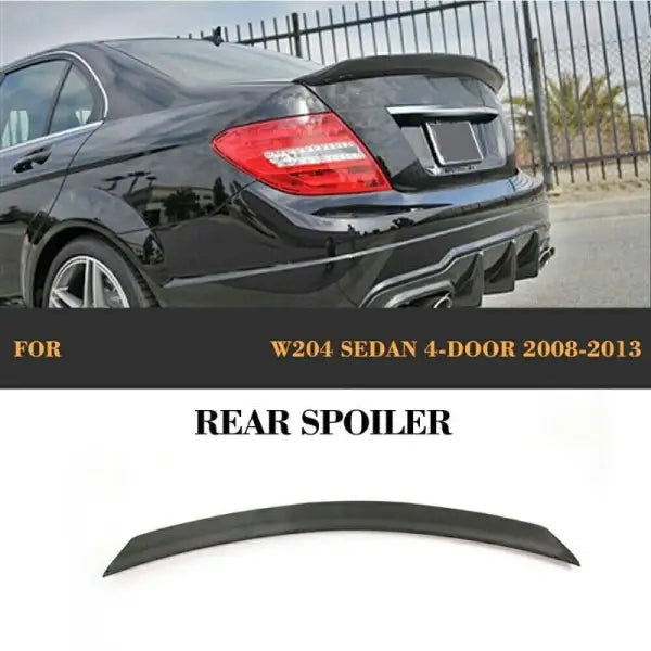 Car Craft Mid Trunk Rear Spoiler Compatible with Mercedes C