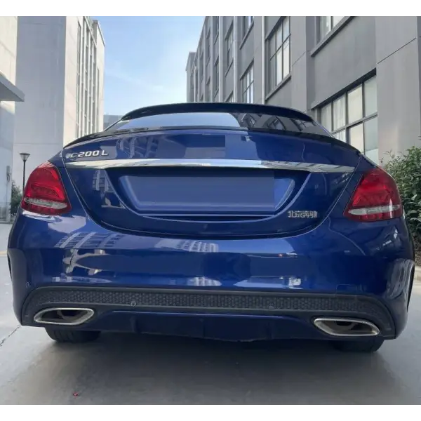 Car Craft Mid Trunk Rear Spoiler Compatible with Mercedes C