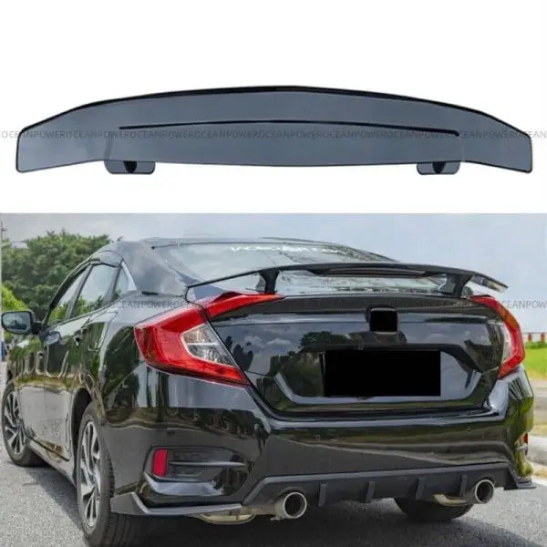 Car Craft Mid Trunk Wing Rear Spoiler Compatible with Honda