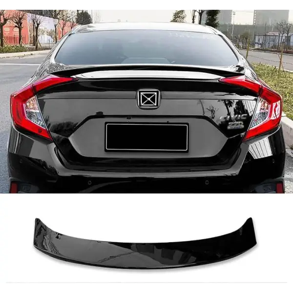 Car Craft Mid Trunk Wing Rear Spoiler Compatible with Honda