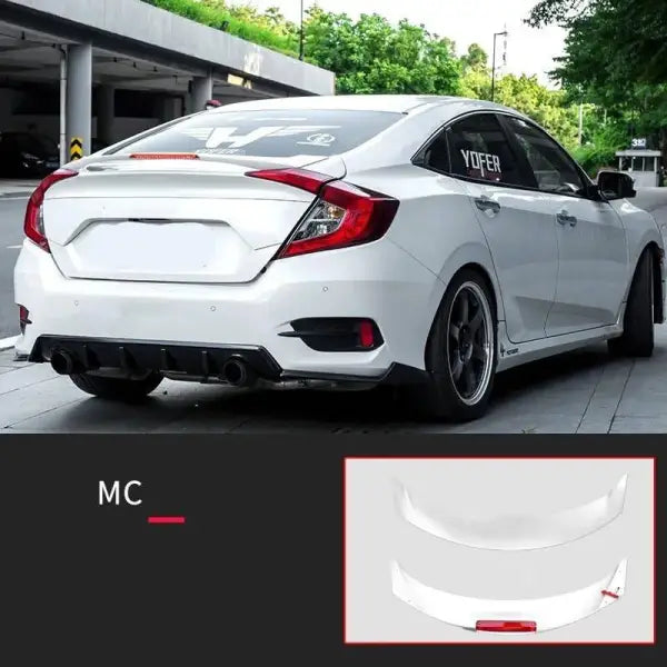 Car Craft Mid Trunk Wing Rear Spoiler Compatible with Honda