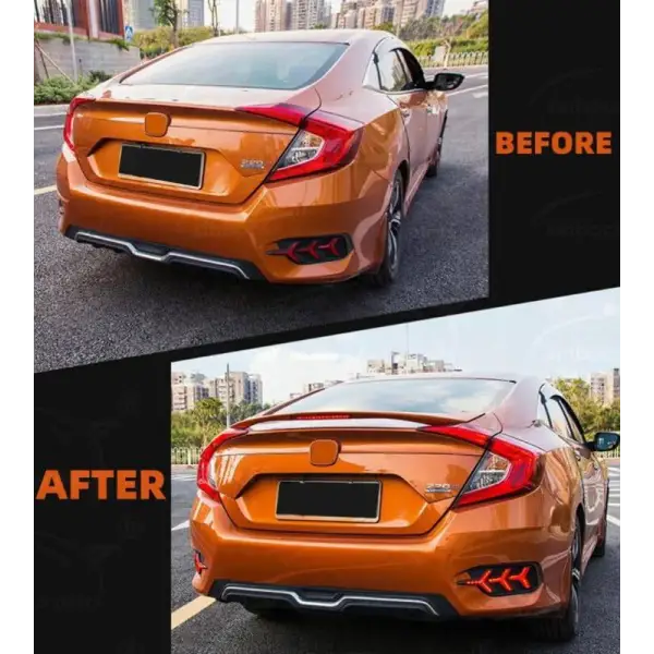 Car Craft Mid Trunk Wing Rear Spoiler Compatible with Honda