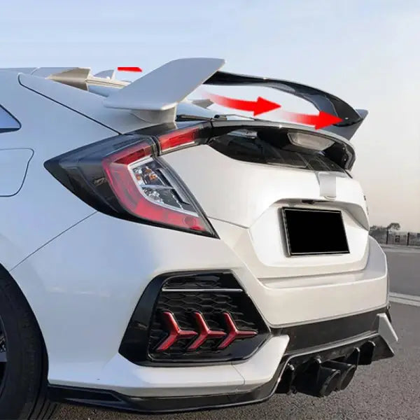 Car Craft Mid Trunk Wing Rear Spoiler Compatible with Honda