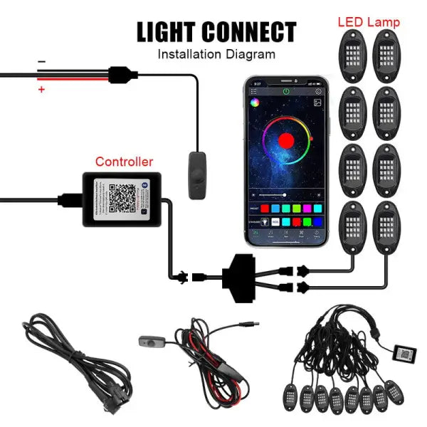 Car Craft Its Mine By Cardi Led Car Chassis Light 14 In 1