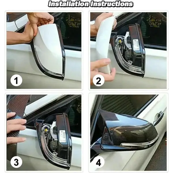 Car Craft Mirror Cover Compatible With Bmw 3 Series F30
