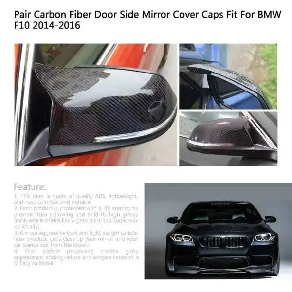 Car Craft Mirror Cover Compatible With Bmw 5 Series F10