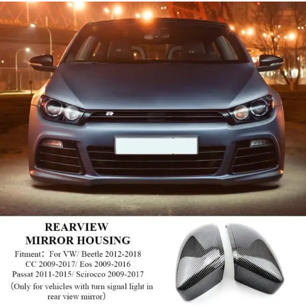 Car Craft Mirror Cover Compatible With Volkswagen Jetta