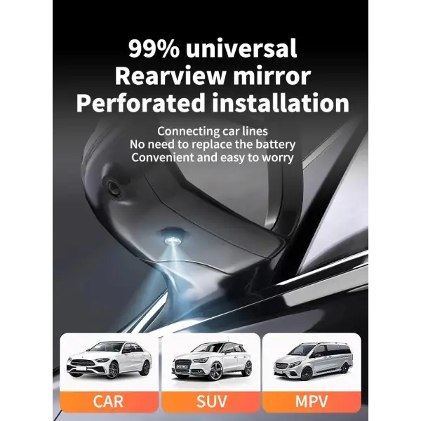 Car Craft Mirror Wings Welcome Ambient Dual Control Led