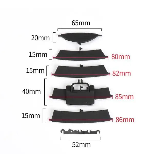 Car Craft Ml Ac Vent Slider Repair Kit Compatible