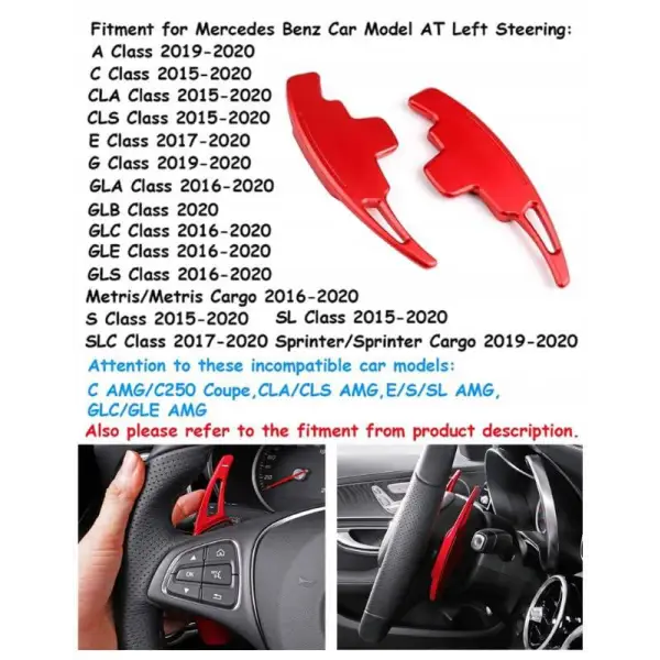 Car Craft Paddle Shifters Compatible With Mercedes A Class