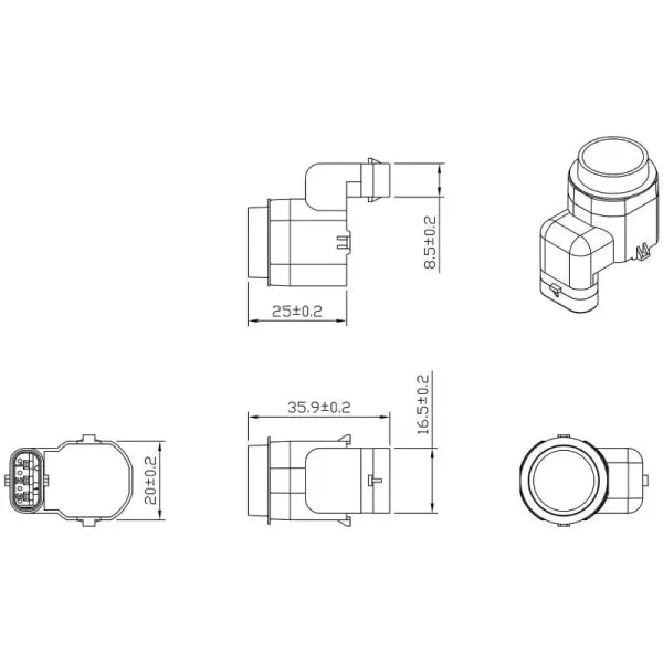 Car Craft Parking Sensor Compatible With Audi A1 A3 A4 A5