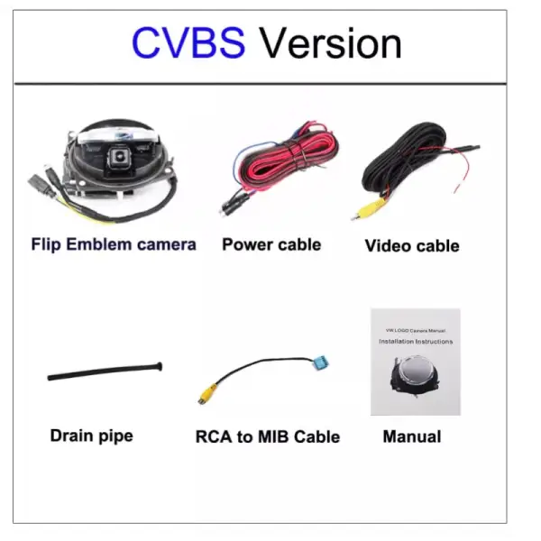 Car Craft Polo Flip Reverse Camera Compatible with Polo Flip