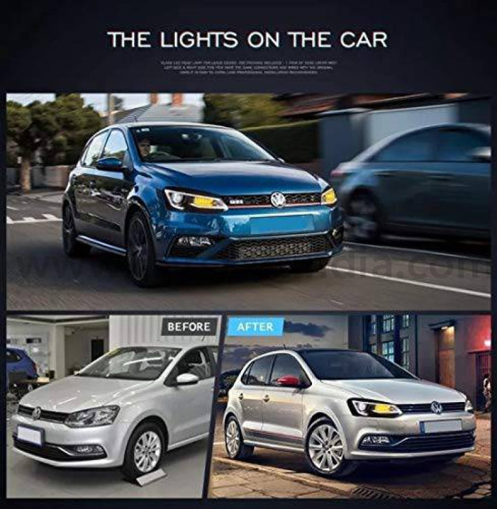 Car Craft Polo Headlight Compatible With Volkswagen Polo