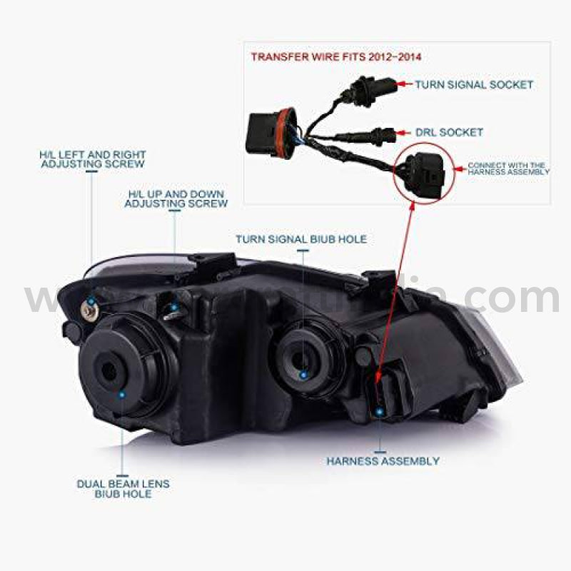 Car Craft Polo Headlight Compatible With Volkswagen Polo